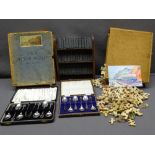 WILLIAM SHAKESPEARE 40 VOLUME MINIATURE WORKS SET on associated bookcase, a 400 piece (unchecked)