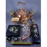 COPPER, BRASSWARE, EPNS, compacts and similar items