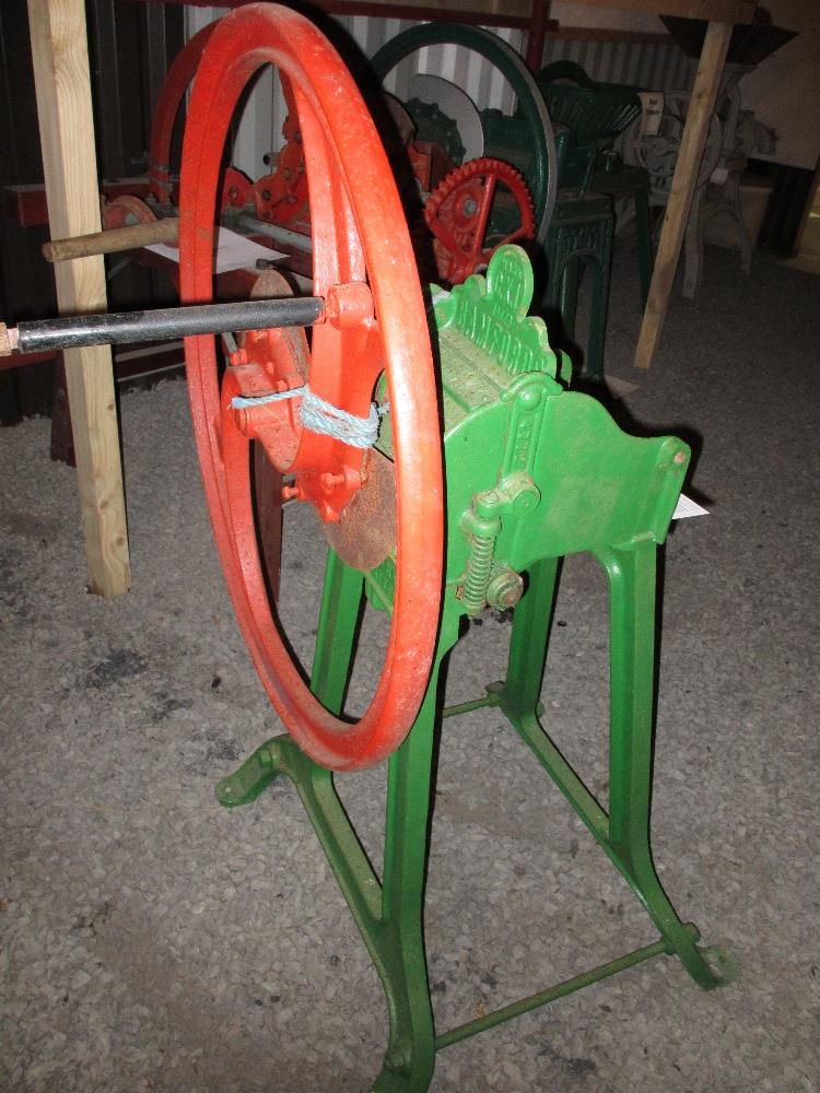 BAMFORDS, HUGHES & BURROWS, LLANRWST - hand driven agricultural cutter