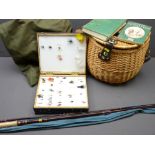 ANGLER'S BASKET, military kit bag, fishing rod ETC