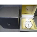 G C QUALITY SWISS MADE GENTLEMAN'S CHRONOGRAPH WRIST WATCH, as new working condition with original