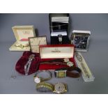 VINTAGE & LATER LADY'S & GENT'S WRIST WATCHES & TRAVEL CLOCKS including a 9ct gold cased Avia,