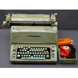 HERMES AMBASSADOR VINTAGE TYPEWRITER and associated items