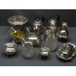 EPNS TEAWARE and boxed decanters ETC