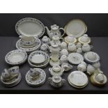 ROYAL DOULTON TEA, COFFEE & DINNERWARE - a mixed quantity, patterns include Burgundy, Yorkshire