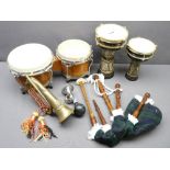 BONGO DRUMS, BUGLE ETC