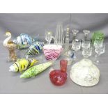 VENETIAN TYPE, crackle, cranberry and other collectors' glassware