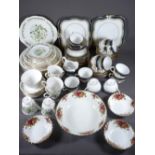 TUSCAN TEA SERVICE, approximately 40 pieces, part Colclough dinner and tea service and a small