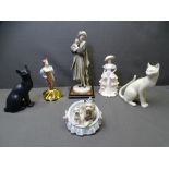 LLADRO, COALPORT, FRANKLIN MINT ETC - six figurines