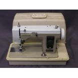 CASED JANOME NEWHOLME ELECTRIC SEWING MACHINE (no foot pedal)