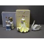 LLADRO - 'My Pretty Puppy' boxed figure, Coalport - 'The Flower Ladies Collection' figure and a