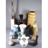 STUDIO POTTERY & GLASSWARE - West German vase, Arthur Woods, Wedgwood and similar