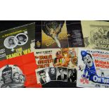 ASSORTED CINEMA POSTERS & AUTOGRAPHS including signed black and white still photograph of Peter