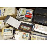 STAMPS & POSTCARDS / GUERNSEY & ALDERNEY / A COLLECTION OF FIRST DAY COVERS IN FOLDERS / MINT STAMPS