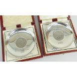 TWO SILVER LIMITED EDITION CROWN DISHES to include silver Jubilee of Her Majesty The Queen No. 422