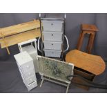 VINTAGE & LATER OCCASIONAL FURNITURE, eight items, various measurements