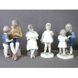 ROYAL COPENHAGEN BING & GRONDAHL FIGURINES (4)