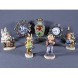 MIXED COLLECTABLES GROUP OF HUMMEL & OTHER FIGURINES, enamel fronted ornamental ware, cloisonne ETC