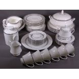 ROYAL DOULTON RAVENSWOOD PART DINNER SERVICE with mixed selection of Noritake and German silver