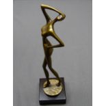 BRONZART SCULPTURE titled 'The Nude', signed Kim B, mounted upon a composite base, product code 432,