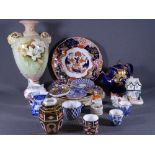 MIXED POTTERY & PORCELAIN, Makers include Coalport, Masons, Worcester and Royal Crown Derby ETC