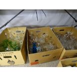 GLASSWARE - large quantity of drinking glass ETC