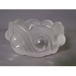 LALIQUE GLASS 'GAO' CENDRIER 11cms D, etched to the base 'Lalique, France'