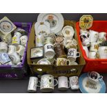 COMMEMORATIVE CHINA including Wedgwood amongst others (three boxes)