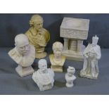 PARIAN BUSTS - an assortment of royalty and other figures ETC
