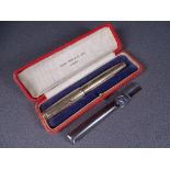 MABIE TODD - Vintage (1910s-1920s) 'Swan' Metal Pocket - a means of carrying clipless pens, a