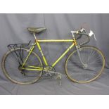 FALCON VINTAGE RACER BICYCLE, designed by Ernie Clements, having a Brooks Professional leather seat