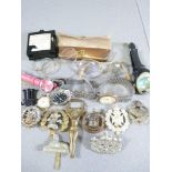 COLLECTABLE WATCHES, military badges ETC