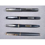 WATERMAN - Modern 1990s matt black Waterman Hémisphère with gold trim and gold plated nib, with