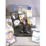 GAMING - Playstation II console, controllers and many games