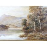 SYDNEY YATES JOHNSON oil on canvas - 'Twilight on the Conwy', 30 x 45cms