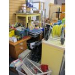 GARAGE, GARDEN & WORKSHOP TOOLS, equipment and various of other goods, a large quantity to include a