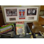 ASSORTED SPORTING EPHEMERA including 1950's / 60's items, rugby programmes, charity shield
