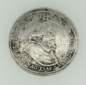 LEOPOLD V SILVER 1 THALER COIN DATED 1622