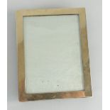 9CT YELLOW GOLD RECTANGULAR PHOTOGRAPH FRAME 12 x 9.5cms, Birmingham 1889, maker possibly Henry