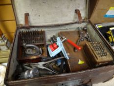 WATCHMAKERS TOOLS including small lathe, pliers ETC