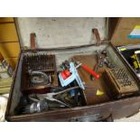 WATCHMAKERS TOOLS including small lathe, pliers ETC