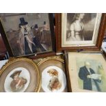 ASSORTED PRINTS including Salem and a mezzotint of Viscountess St. Asaph