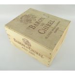 BARON DE CHIREL 2001 in original wooden case (6)