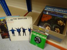 THE BEATLES & RELATED LP'S & 45'S including Sgt. Pepper, Help, Paul Mccartney, Wings ETC