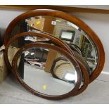 ASSORTED OVAL MIRRORS