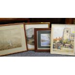 ASSORTED WATERCOLOURS including Hanz Walter 'View of Coniston water' dated 1985