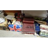 ASSORTED BOOKS & DECORATIVE CHINA including 'The War Illustrated'