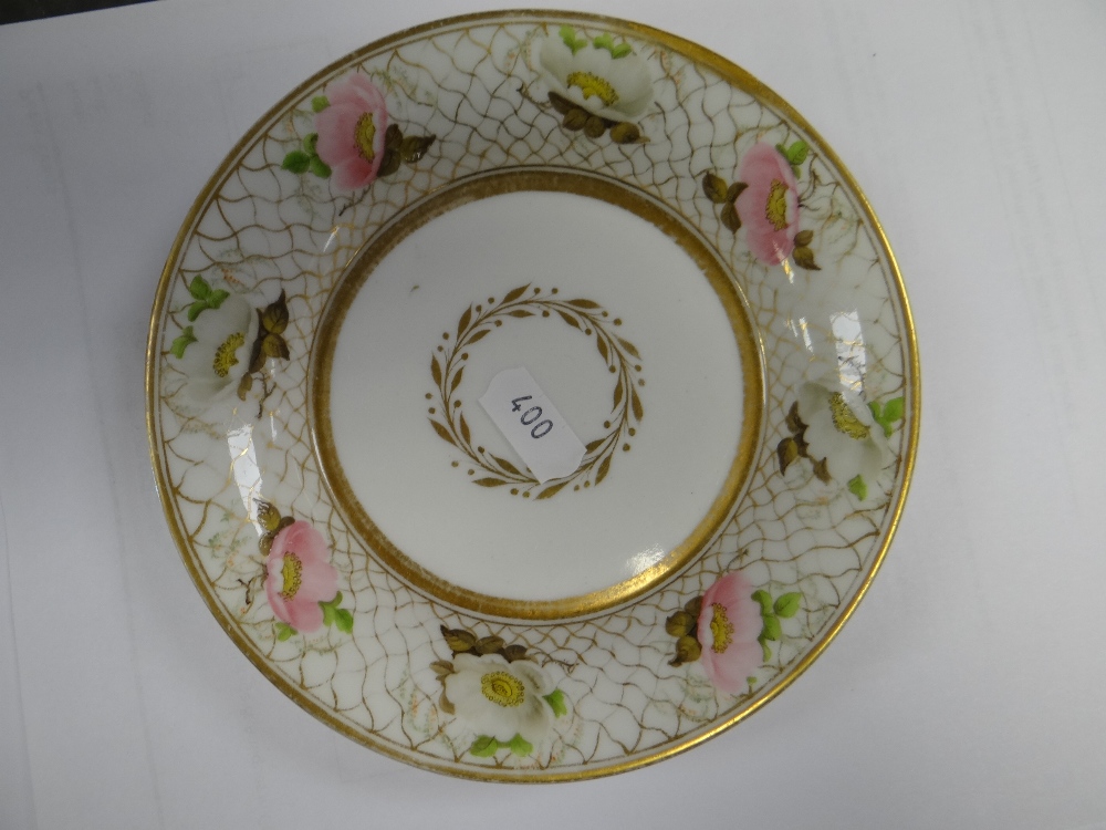 SWANSEA PORCELAIN ITEMS comprising 'Trident Cornflower' pattern plate, a 'Wild Rose & Trelis' - Image 5 of 17