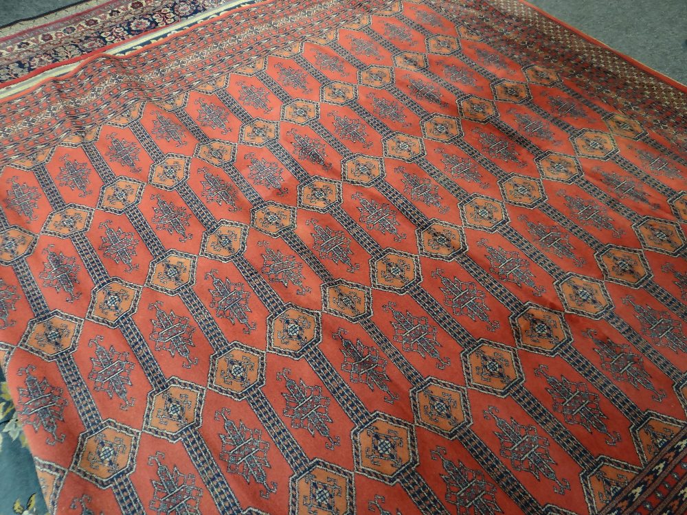 FOUR ASIAN RUGS including a Tabriz style rug, largest 333 x 251cms (4) - Image 3 of 6