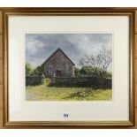 PAULINE HARRIES watercolour - The last days of Paran Chapel, Llandeloy Pembrokeshire, signed and